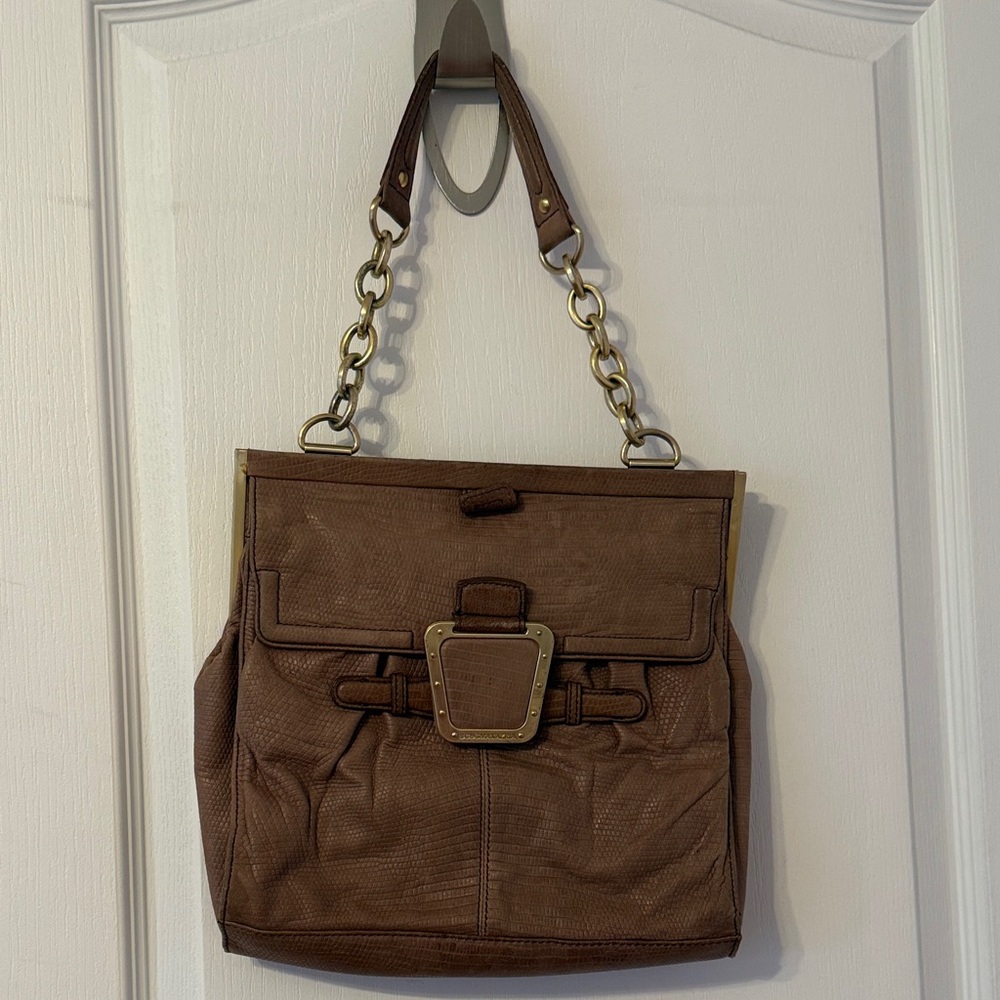 Brown Chain Strap Handbag